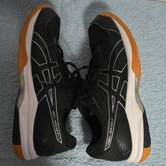 Asics Black and Tan Athletic Shoes with Gum Sole - Picture 11 of 15